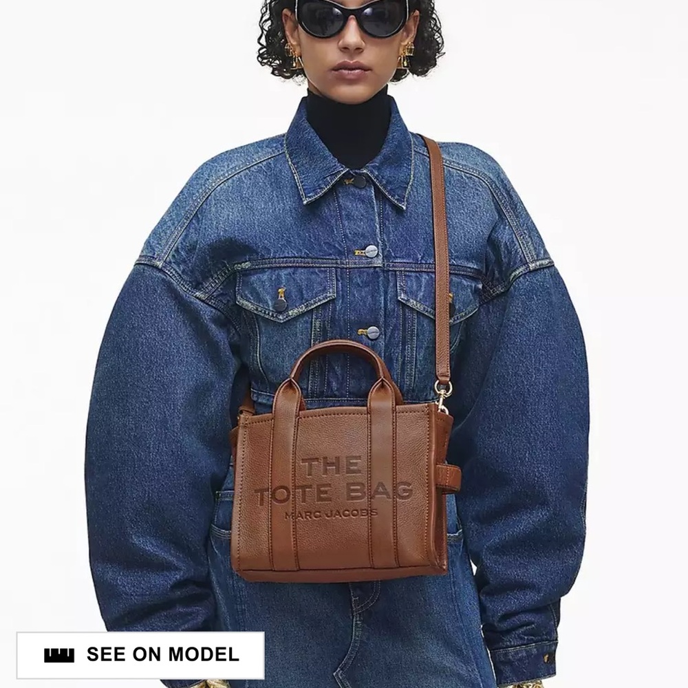NWOT! Marc Jacobs Argan Oil Leather Crossbody Tote